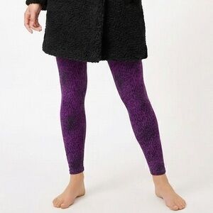 French Connection Purple Animal Print Leggings